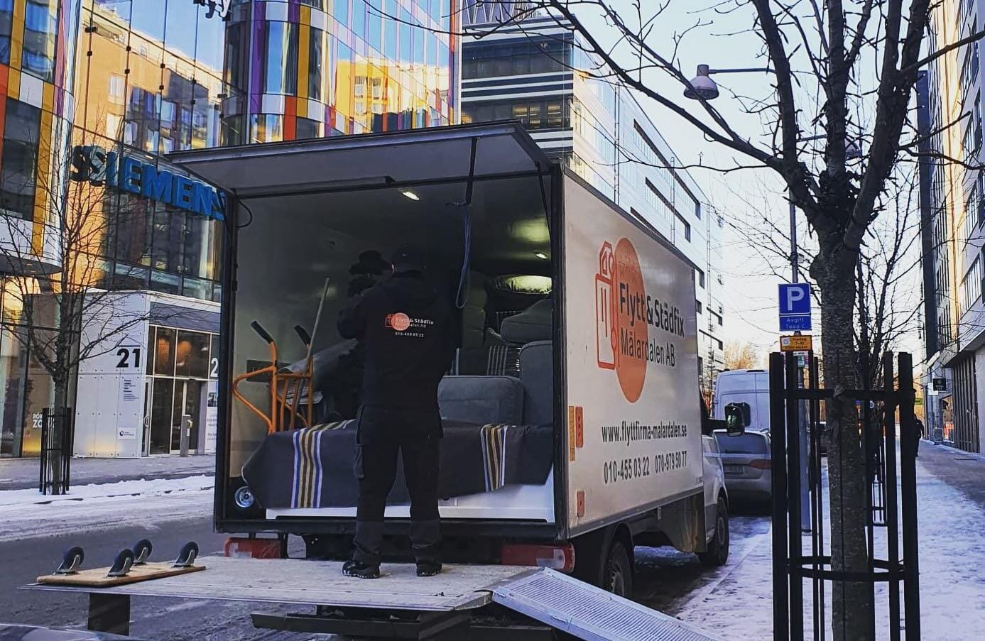 Removal van in Stockholm