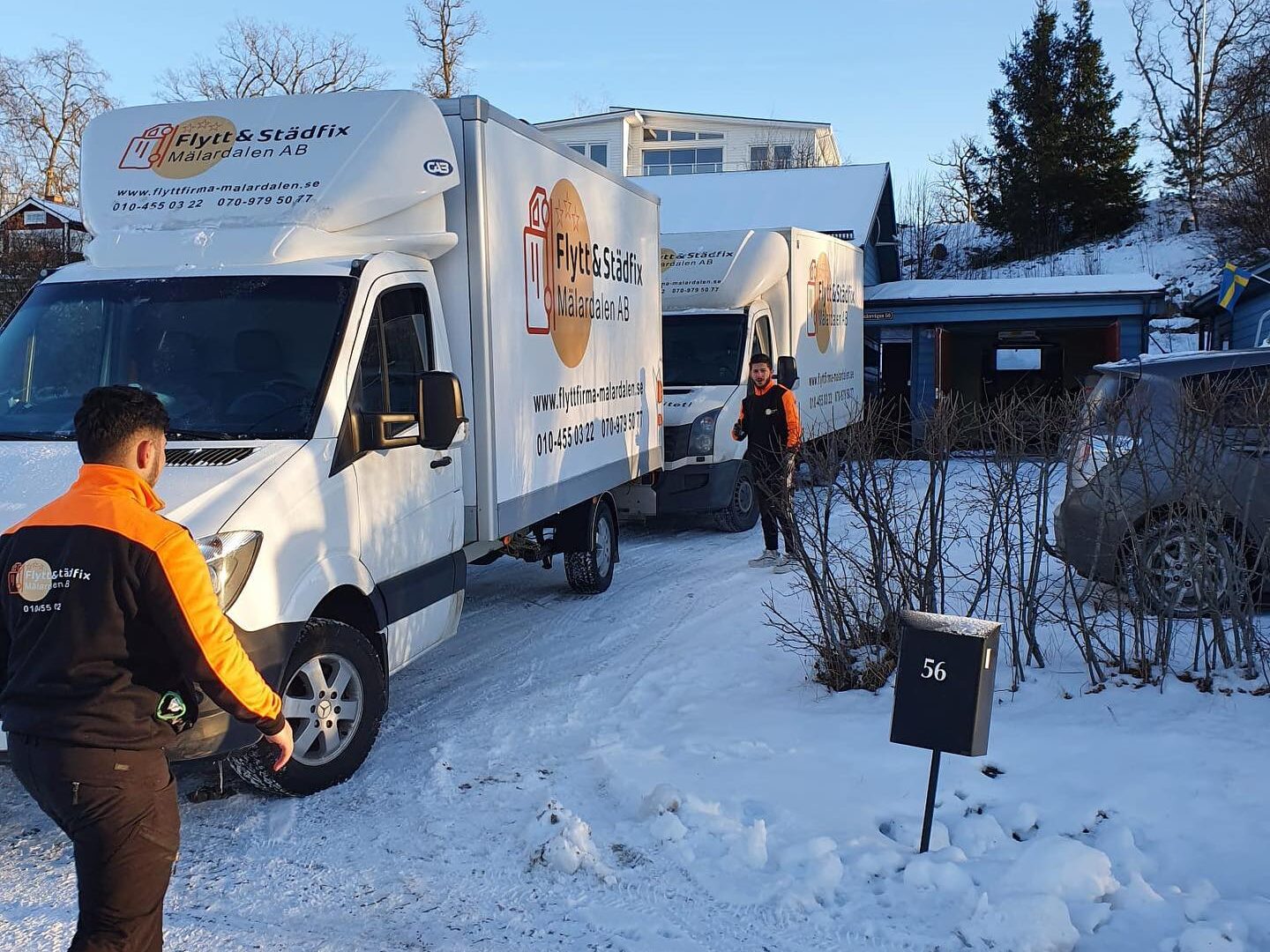 Snow doesn't stop us from moving in västerås.
