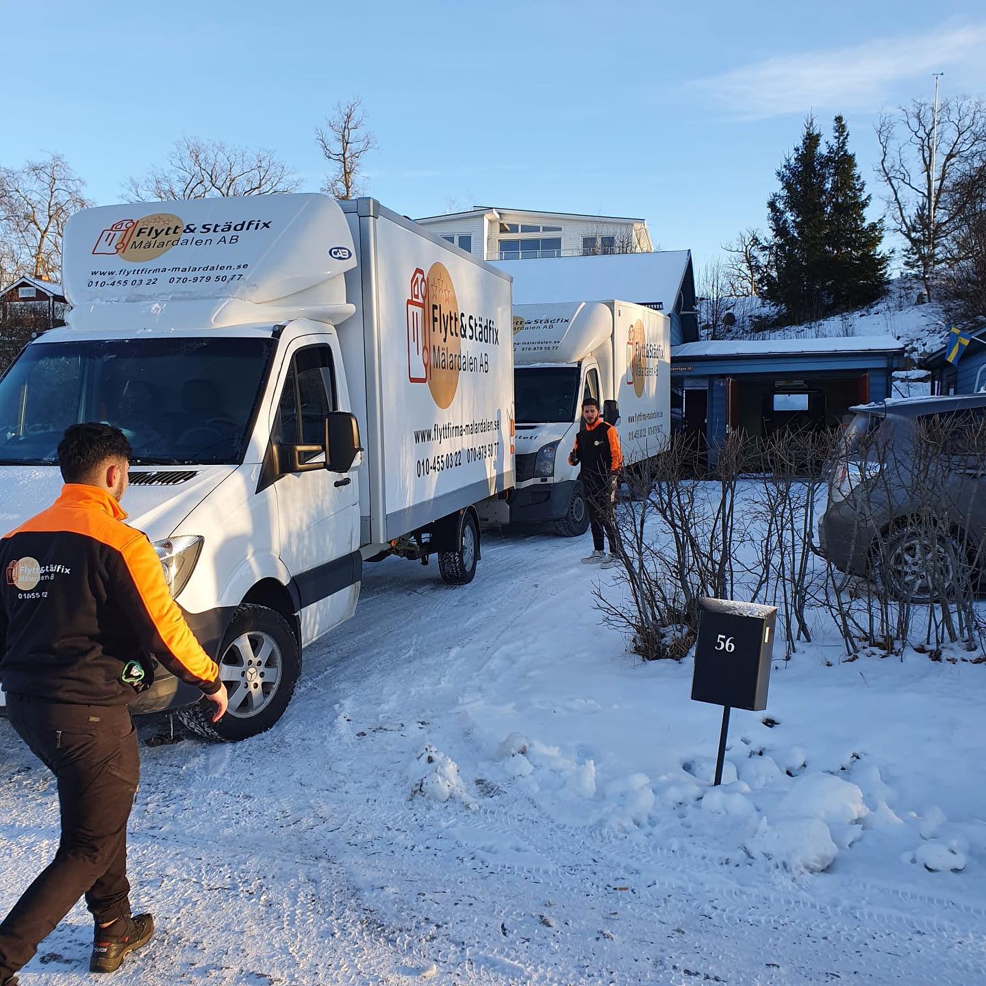 Snow doesn't stop us from moving in västerås.